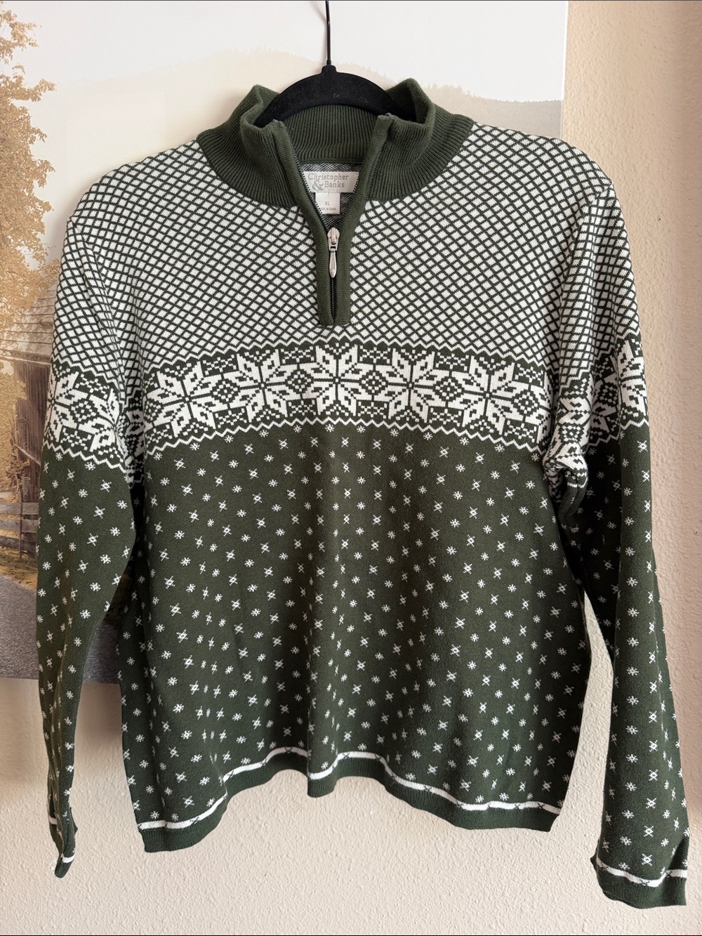 Christopher & Banks classic cozy seasonal knit sweater